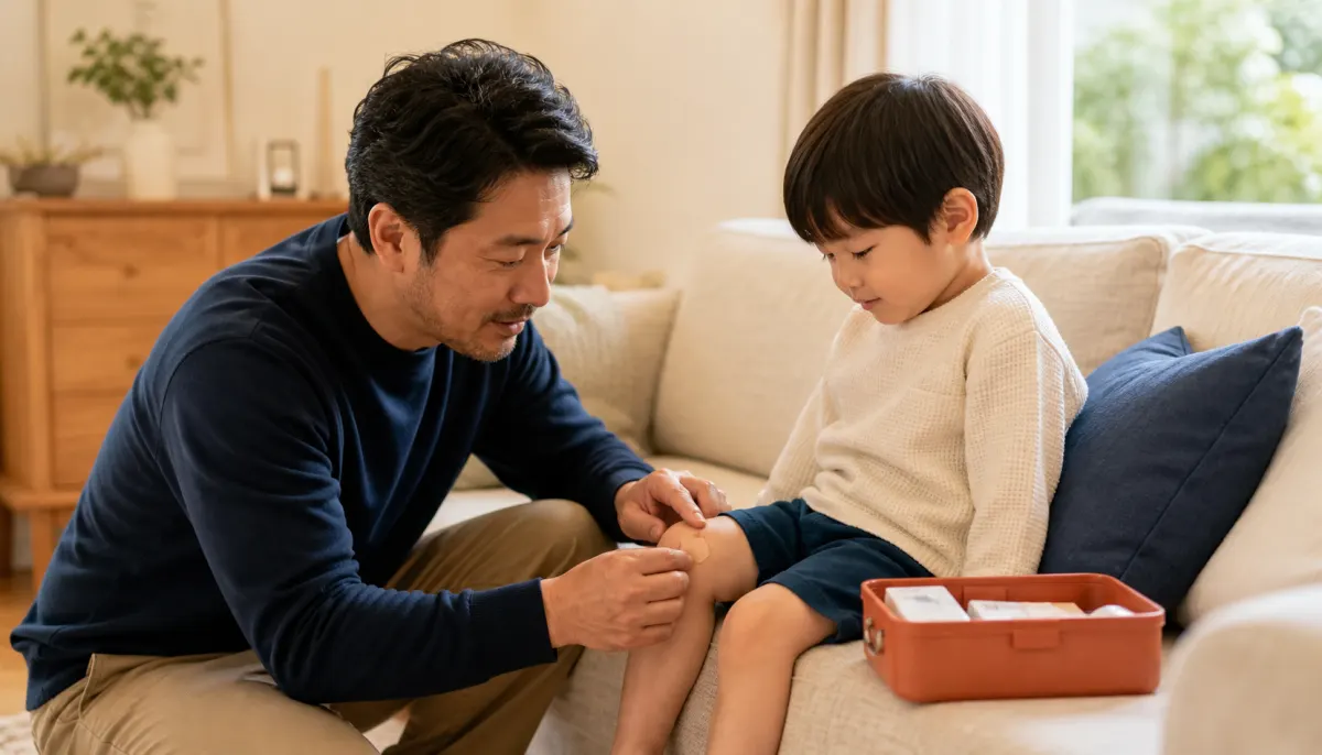 【父さんの応急処置】子どもの出血を止める3つの方法|元保育園看護師の代表が解説
