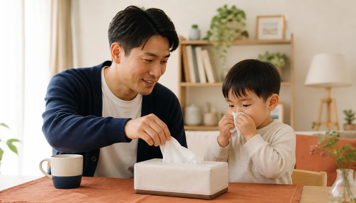 【父さんが知る】子どもの鼻を守る基礎知識|アレルギー性鼻炎と喘息の関係|元保育園看護師の代表が解説